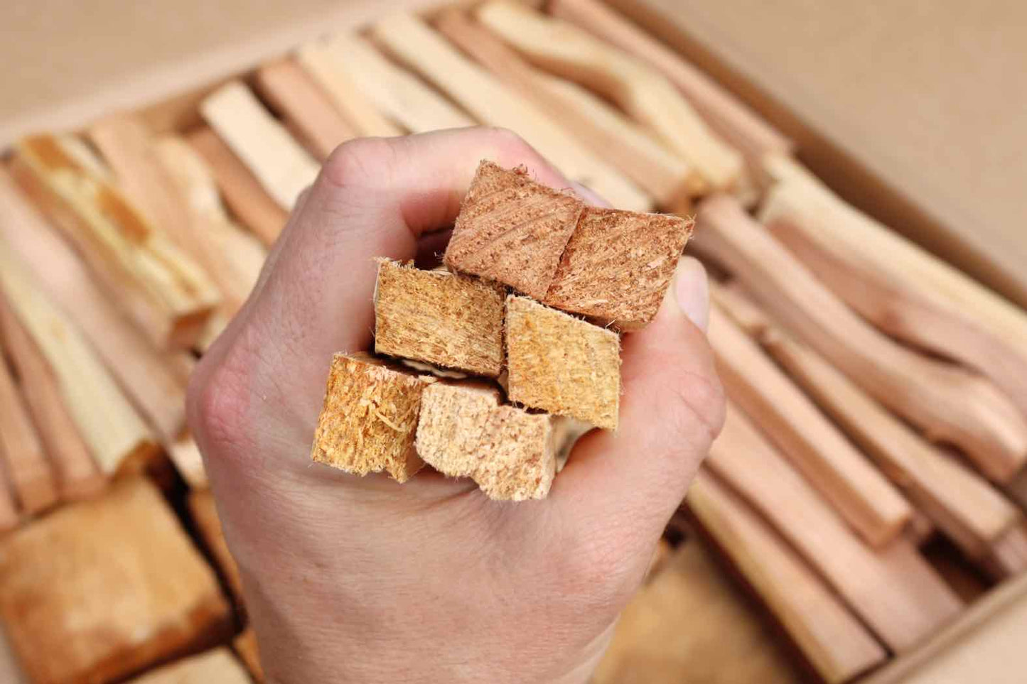 Love Logs Ready to Burn British Kindling showing thickness