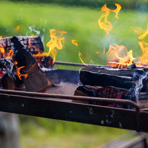 Love Logs Beech Wood Lighting Up for Fire Cooking