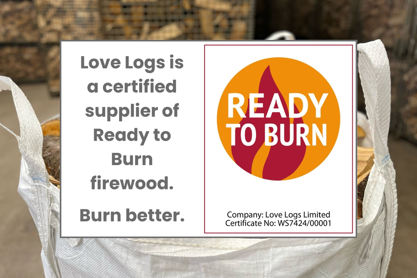 Love Logs Ready to Burn Cherry Logs