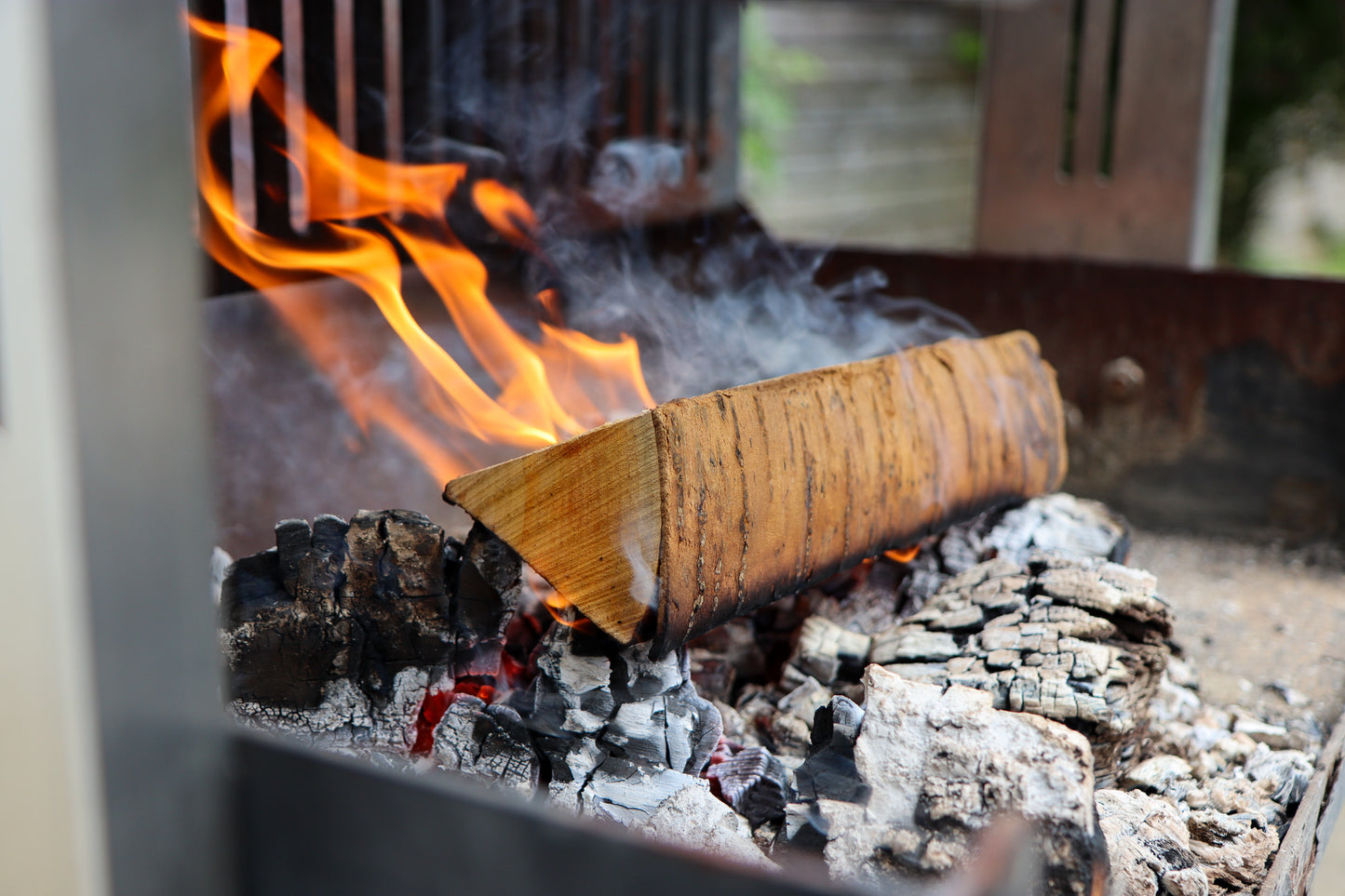 Love Logs Cherry Log on a Bed of Embers
