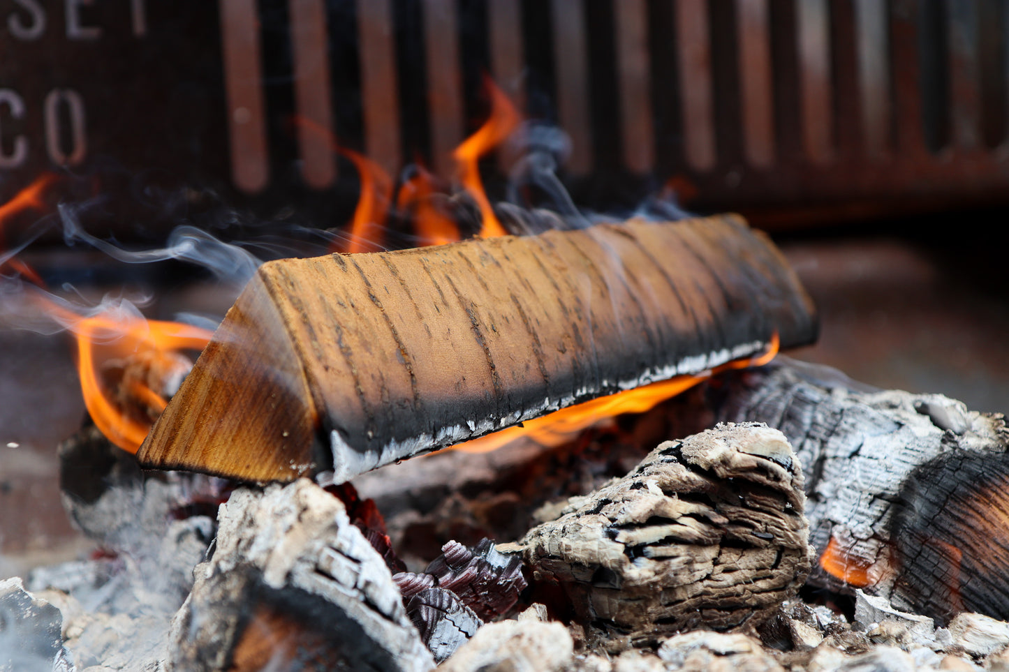 Love Logs Cherry Log on a Bed of Embers
