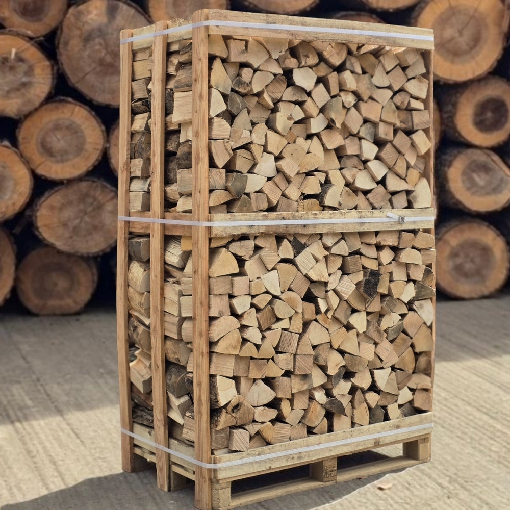 Extra Large Crate of Ready to Burn Kiln Dried British Logs