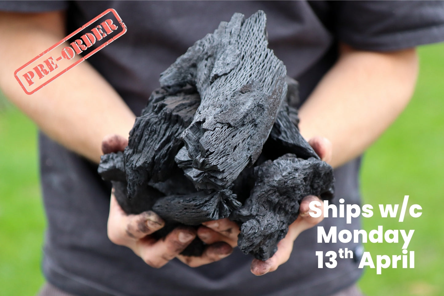 Love Logs Iberian Holm Oak Charcoal in Paul's Hands 2