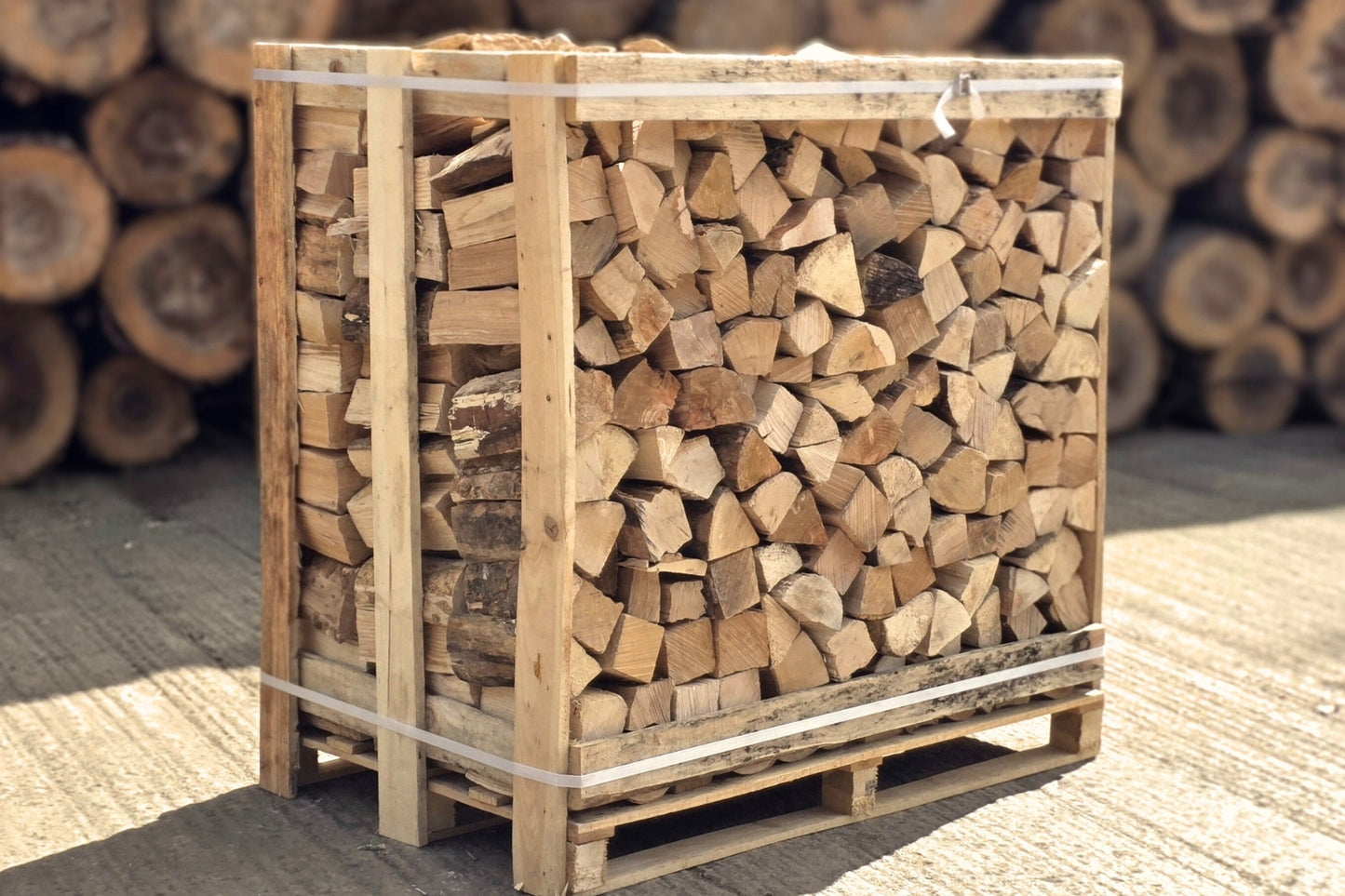 Large Crate of Ready to Burn Kiln Dried British Logs
