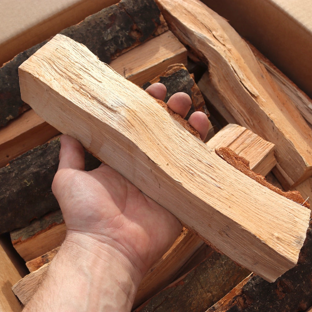 30cm beech cooking splits suitable for open fire cooking, offset smokers and pizza ovens
