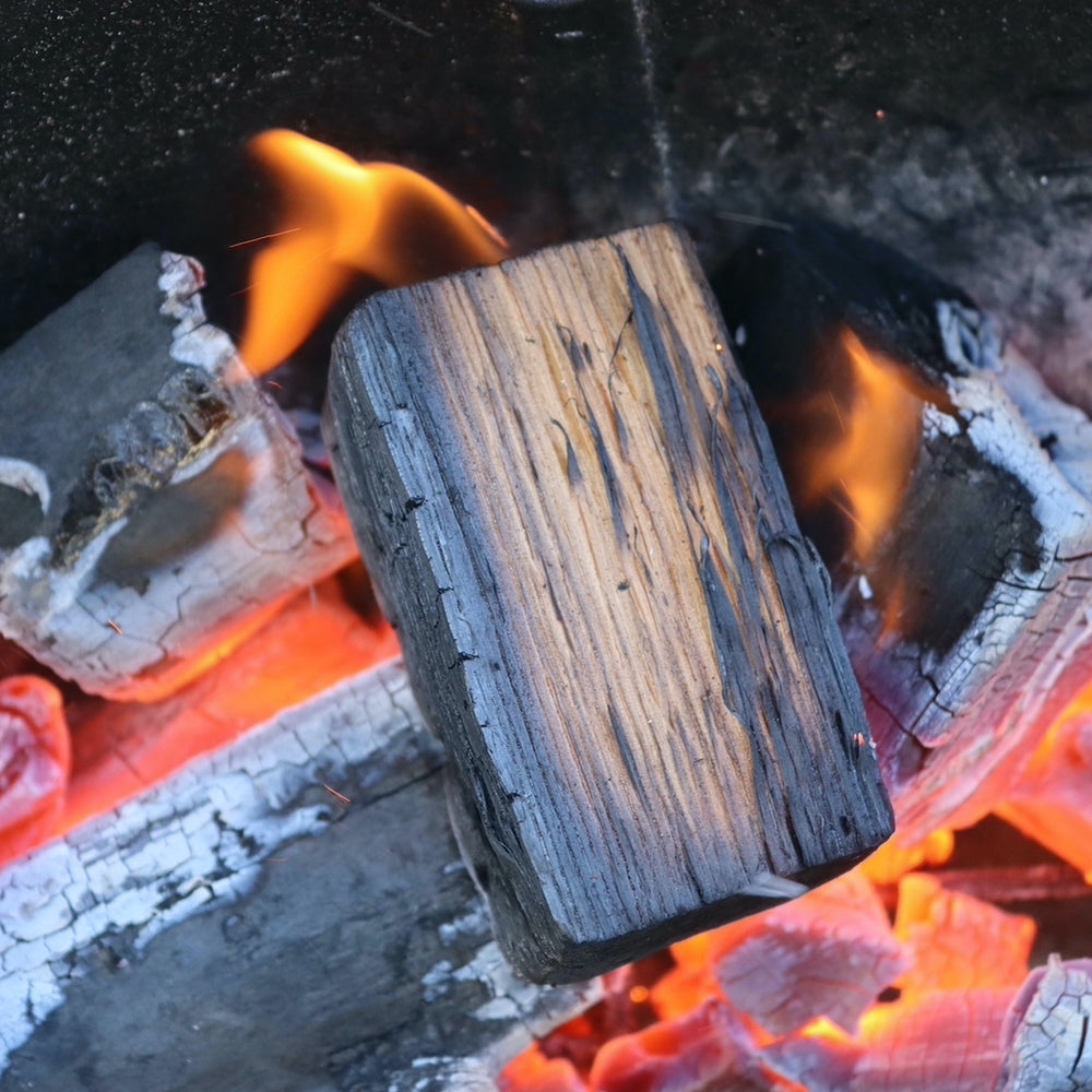 
                      
                        Love Logs Oak Smoking Wood Chunk Burning in Charcoal
                      
                    
