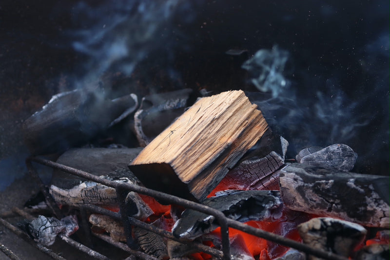 Bbq wood logs top